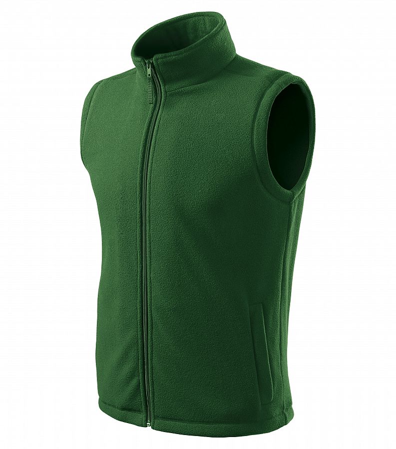 Vesta fleece Next 518 lahvově zelená vel. M - Obrázek Vesta fleece Next 518 lahvově zelená vel. M - Obrázek